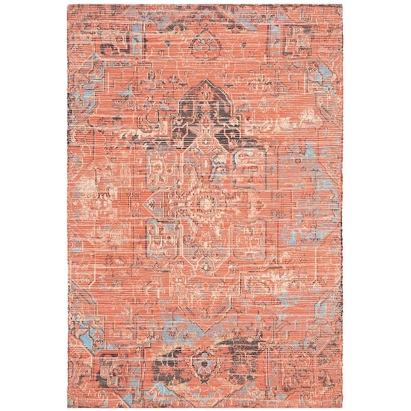 Safavieh Saffron 3 x 5 ft. Rectangle Area Rug - Rust & Blue SFN621P-3 - main